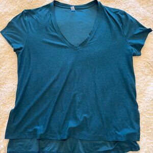 Beyond Yoga Teal Short Sleeve Tee